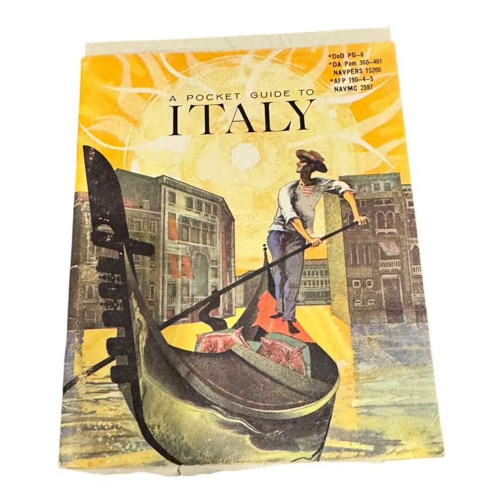1964 A Pocket Guide to Italy vintage‎ booklet History Military Uniforms Book